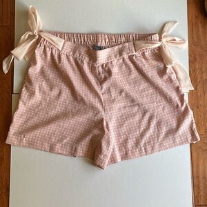 Aerie Pink polka dot sleep shorts Small